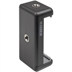 Kaiser supporto Smartphone nero con 2 filettat. trepp. 6015 2