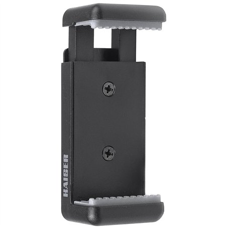 Kaiser supporto Smartphone nero con 2 filettat. trepp. 6015