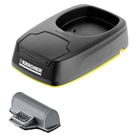 Kärcher caricabatt. con batteria di ricambio WV 5 Plus