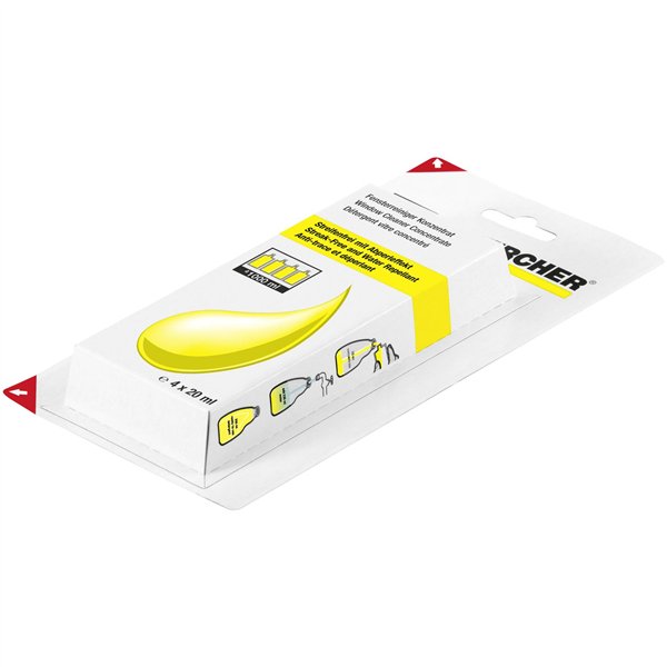 Kärcher Detergente per vetri concentrato 4 x 20 ml