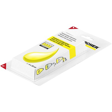 Kärcher Detergente per vetri concentrato 4 x 20 ml