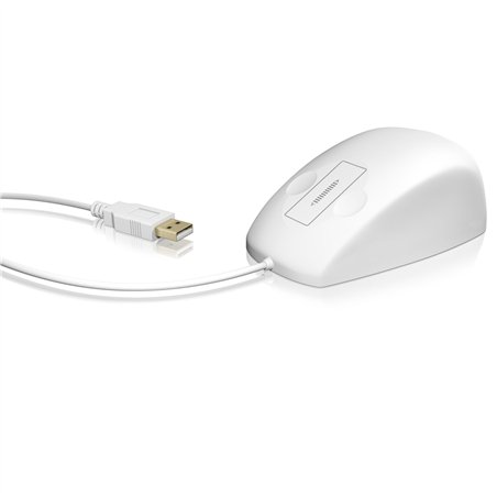 KeySonic KSM-5030M-W mouse bianco resistente a. acqua