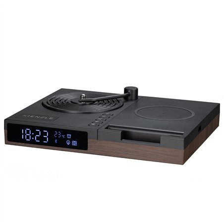 KIENZLE Alarm Clock w.Bluetooth Speaker and Wireless Charger
