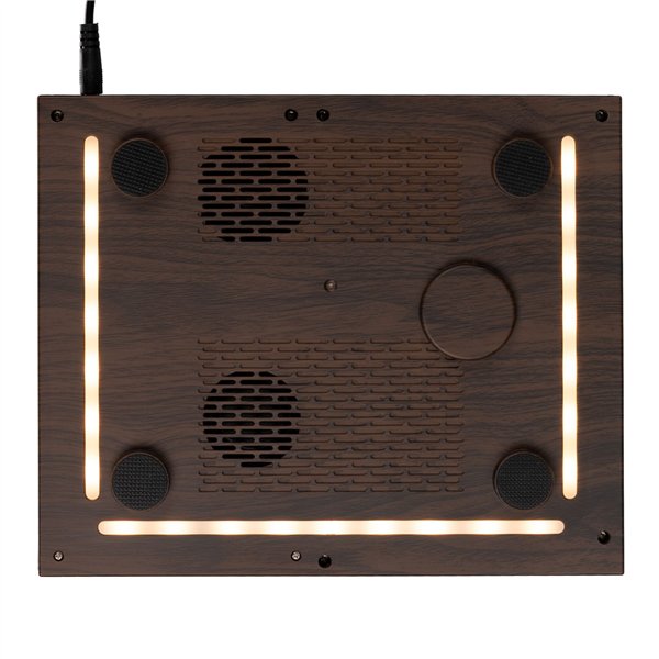 KIENZLE Alarm Clock w.Bluetooth Speaker and Wireless Charger