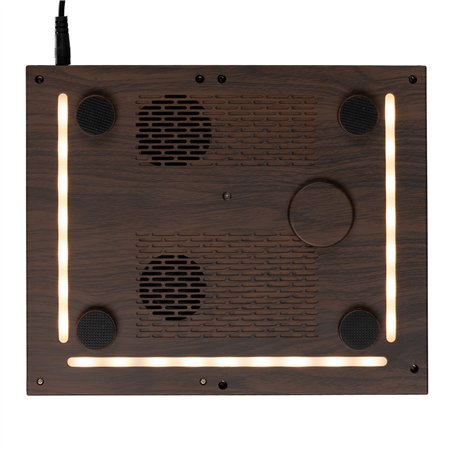 KIENZLE Alarm Clock w.Bluetooth Speaker and Wireless Charger