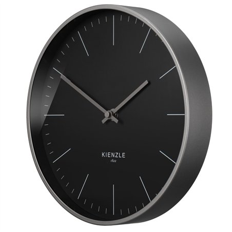 KIENZLE DCF Radio-Control.Wall Clock Modern anthracite 25 cm