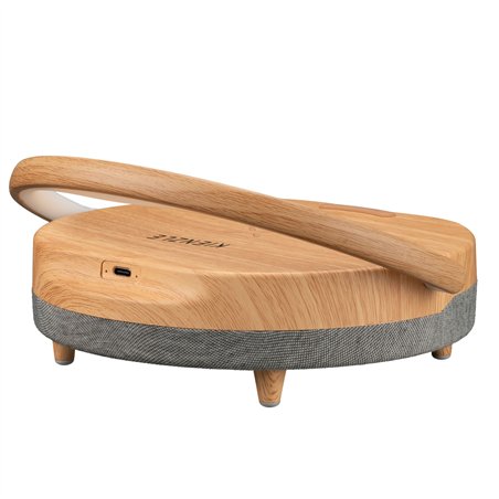 KIENZLE LED Alarm Clock w. Blue- tooth Speaker + Wireless Charger