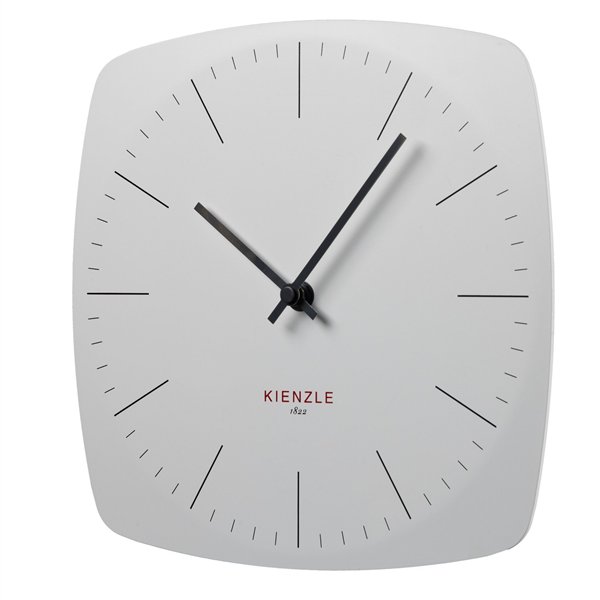 KIENZLE DCF Radio-Controlled Wall Clock Modern 24.8 cm white