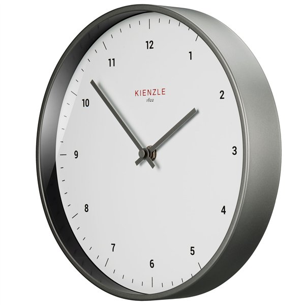 KIENZLE DCF Radio-Control.Wall Clock Classic 25 cm, white