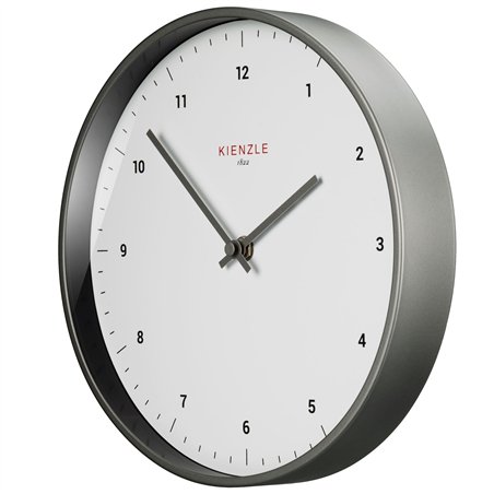 KIENZLE DCF Radio-Control.Wall Clock Classic 25 cm, white