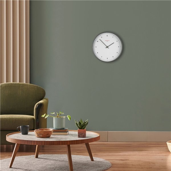 KIENZLE DCF Radio-Control.Wall Clock Classic 25 cm, white