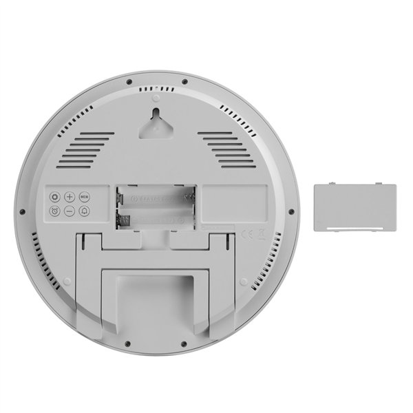 KIENZLE DCF Radio-Control.Wall Clock w.Room Tep.Display white