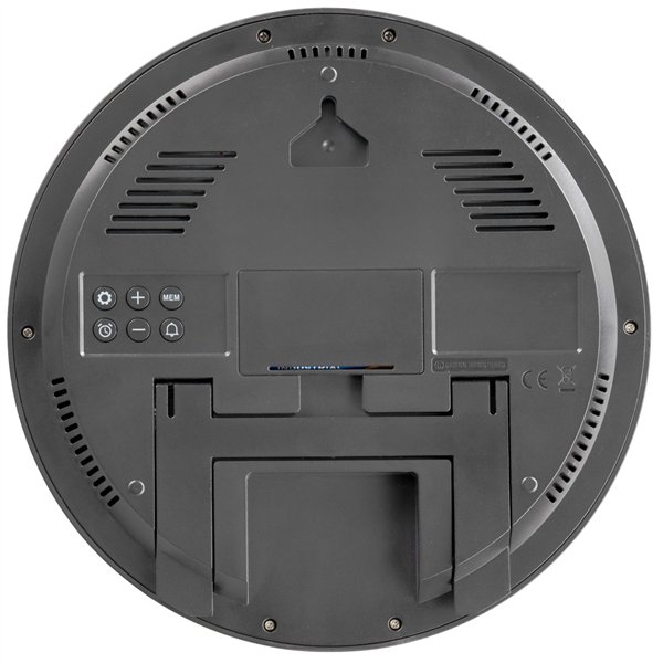 KIENZLE DCF Radio-Control.Wall Clock w.Room Temp.Display anthr.