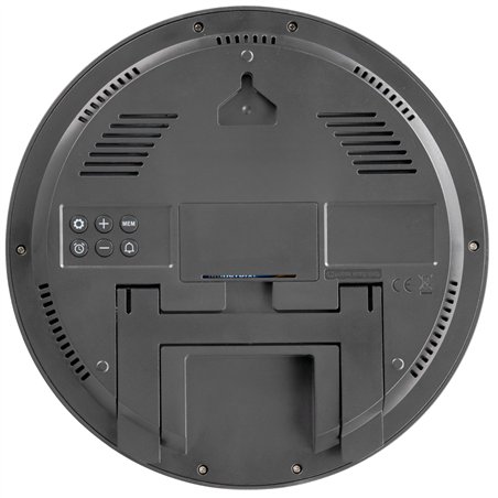 KIENZLE DCF Radio-Control.Wall Clock w.Room Temp.Display anthr.