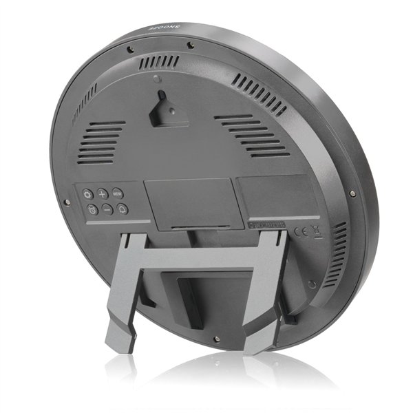 KIENZLE DCF Radio-Control.Wall Clock w.Room Temp.Display anthr.