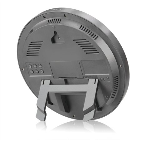 KIENZLE DCF Radio-Control.Wall Clock w.Room Temp.Display anthr.