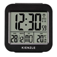 KIENZLE Travel Alarm Clock with Indoor Temperature Display