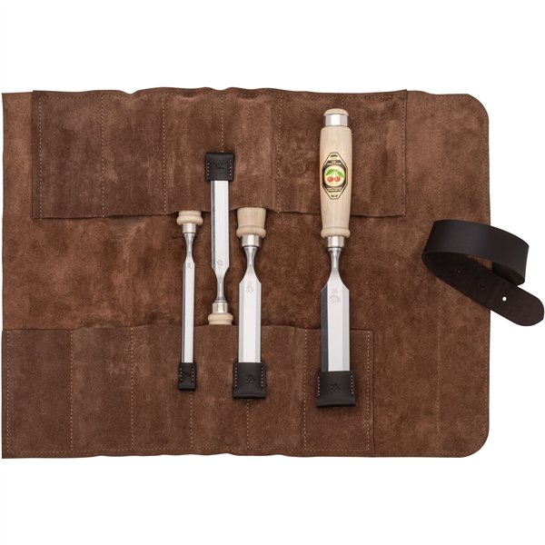 Kirschen set scalpelli 4 pz. custodia di pelle 10-16-20-26