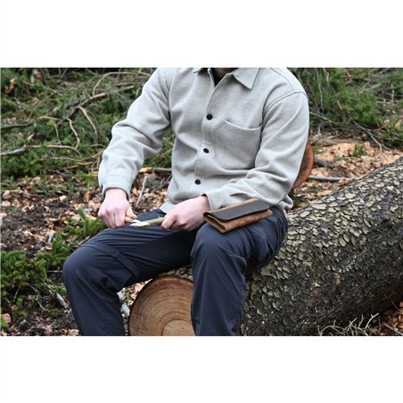 Kirschen Set of carving knives Velourleather bag