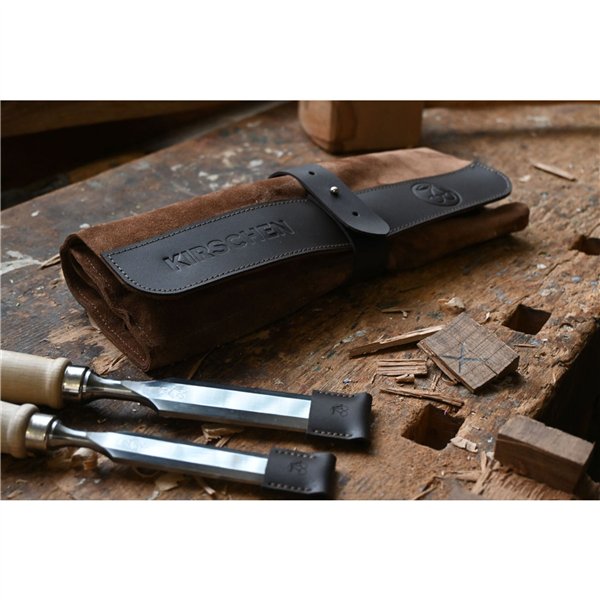 Kirschen Stechbeitelsatz in Ledertasche, 12-tlg.