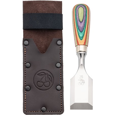 Kirschen W.I.N.A.C. Kurzbeitel Lederholster, 35 mm