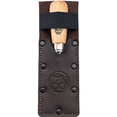 Kirschen Kurzbeitel in Leder- holster, 35 mm 2