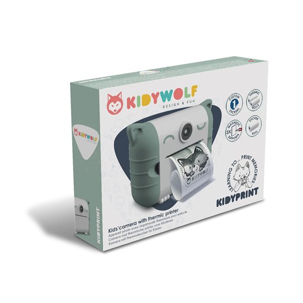 Kidywolf fotocamera istantanea verde