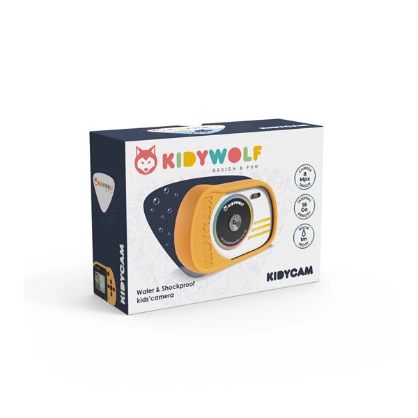 Kidywolf fotocamera e videocamera giallo