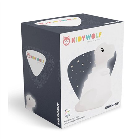 Kidywolf luce notturna cambio colore dinosauro 15cm