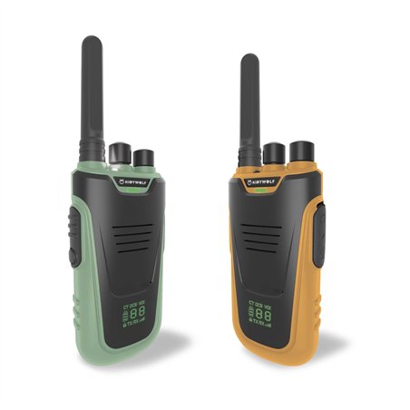 Kidywolf Walkie-Talkies con torcia elettrica verde/aran.