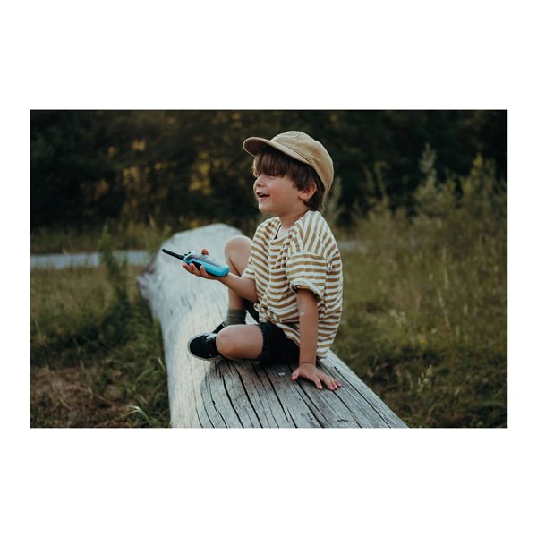 Kidywolf Walkie-Talkies con torcia elettrica blu/rosso