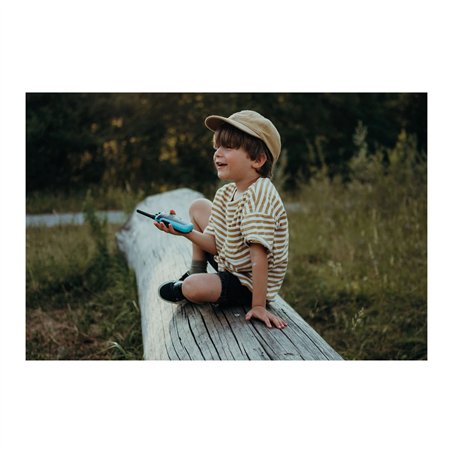 Kidywolf Walkie-Talkies con torcia elettrica blu/rosso