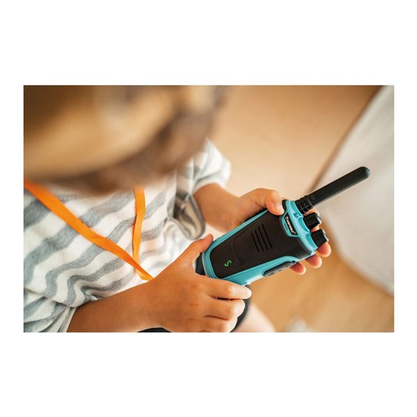 Kidywolf Walkie-Talkies con torcia elettrica blu/rosso