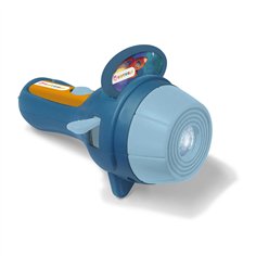 Kidywolf torcia elettrica con proiettore blu con 3 dischi imm.