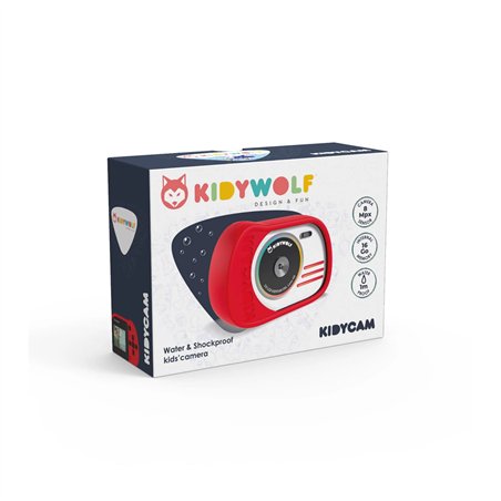 Kidywolf fotocamera e videocamera rosso