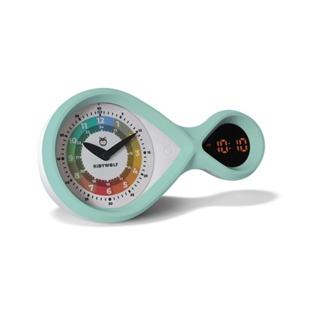 Kidywolf sveglia analogica e digitale turchese