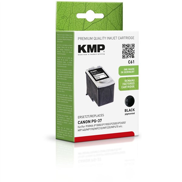 KMP C61 cartuccia     nero compatibile con Canon PG-37