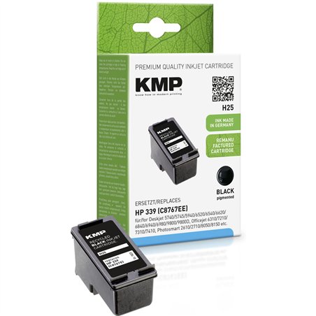 KMP H25 cartuccia     nero compatibile con HP C 8767 E