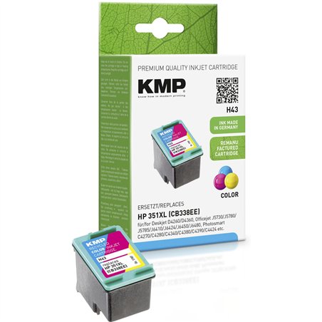 KMP H43 cartuccia     colore comp. con HP CB 338 EE Nr. 351XL