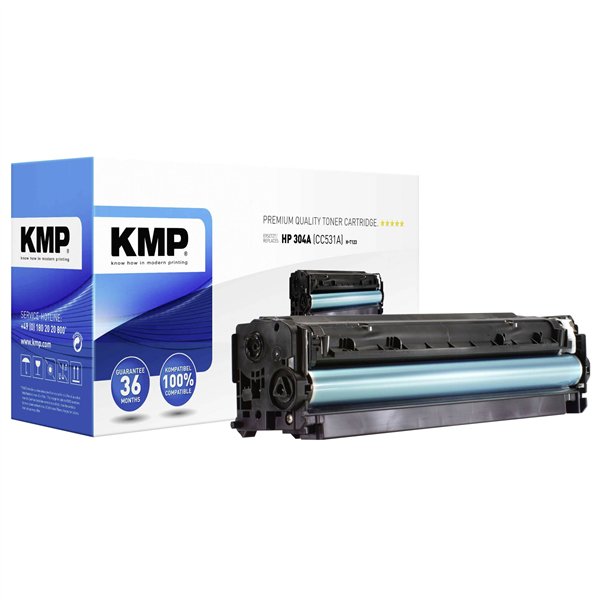 KMP H-T123 cartuccia ciano compatibile con HP CC 531 A