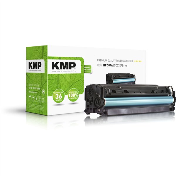 KMP H-T125 cartuccia giallo compatibile con HP CC 532 A