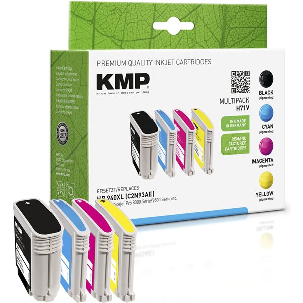 KMP H71V Promo Pack   BK/C/M/Y compt.c. HP No. 940 XL