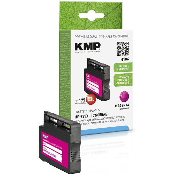KMP H106 cartuccia magenta comp. con HP CN 055 AE 933 XL