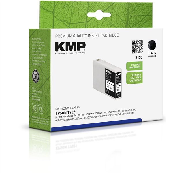 KMP E133 cartuccia nero compatibile con Epson T7021