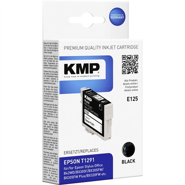KMP E125 cartuccia nero compatibile con Epson T 129
