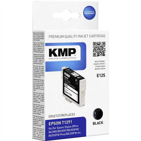 KMP E125 cartuccia nero compatibile con Epson T 129