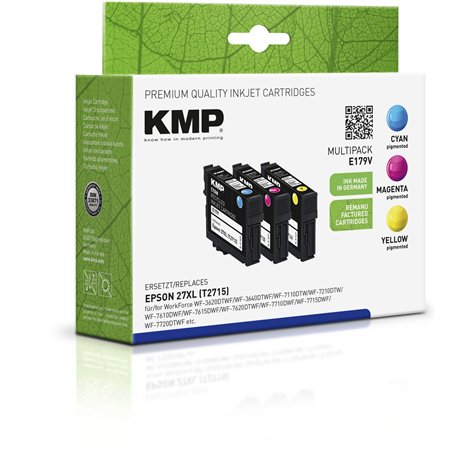 KMP E179V Multi confezione C/M/Y compatibile con Epson T 2715
