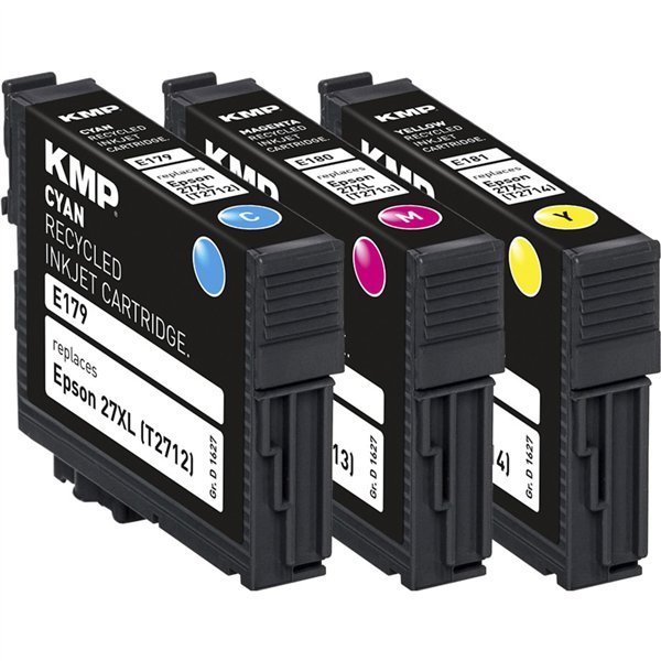 KMP E179V Multi confezione C/M/Y compatibile con Epson T 2715