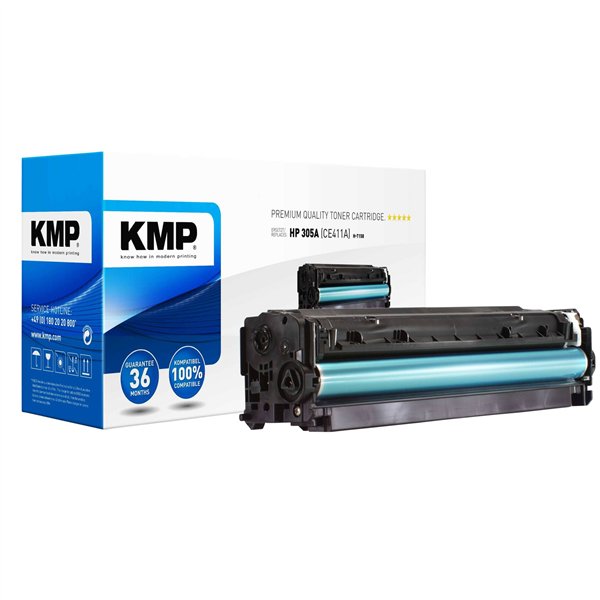 KMP H-T158 cartuccia ciano compatibile con HP CE 411 A