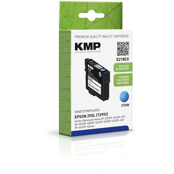 KMP E218CX cartuccia ciano compatibile con Epson T 2992 XL